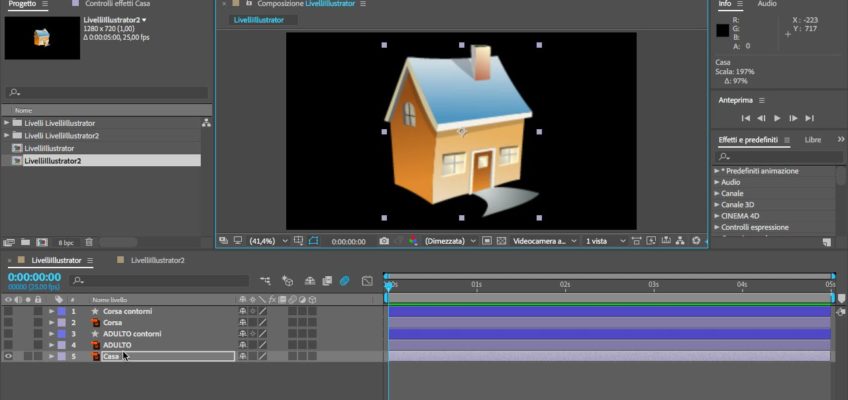 After Effects e Illustrator Crea Forme da Livello Vettoriale