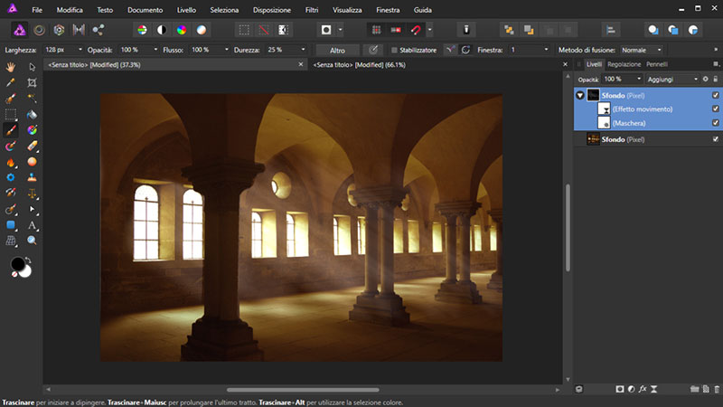 Affinity Photo Raggi di Luce 5