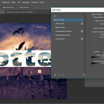 Foratura con Testo Modificabile in Photoshop