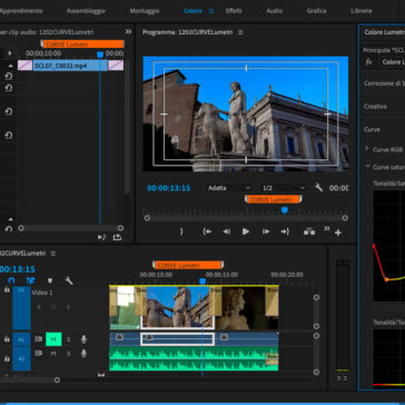 Le nuove curve saturazione tinta di Premiere Pro CC 2019