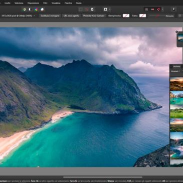 Affinity Photo il pannello Archivio e il pannello Cronologia