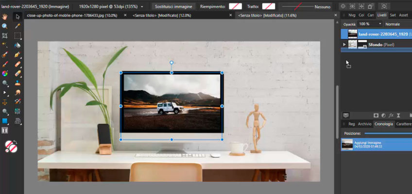 Creare modelli in Affinity Photo 1.8