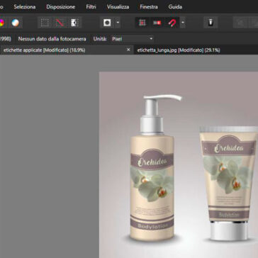 Applicare un’etichetta in Affinity Photo