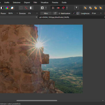 Separazione di frequenza Median in Affinity Photo