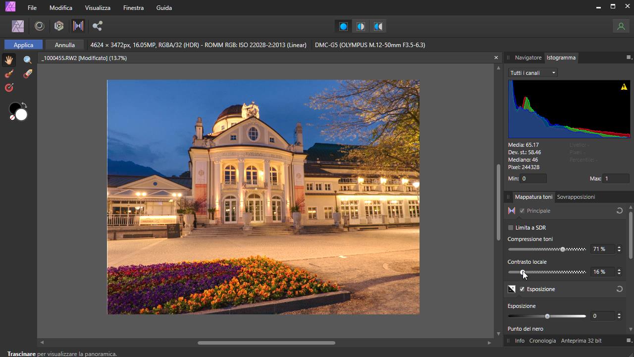 Affinity Photo Creare un HDR da una Foto_3